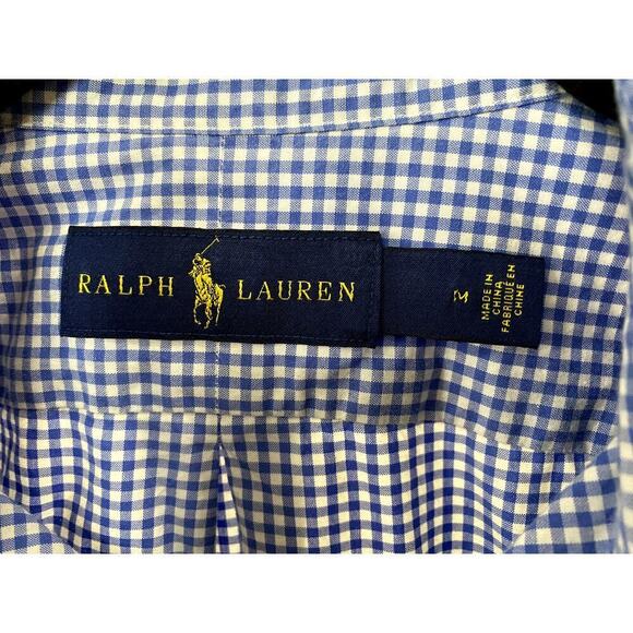 ✨HOST PICK✨Ralph Lauren Men’s Blue/White Button Down Shirt - Size Medium (EUC) - Picture 6 of 7